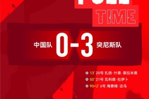 中国u19vs突尼斯u23_土伦杯比赛结果_足球战报